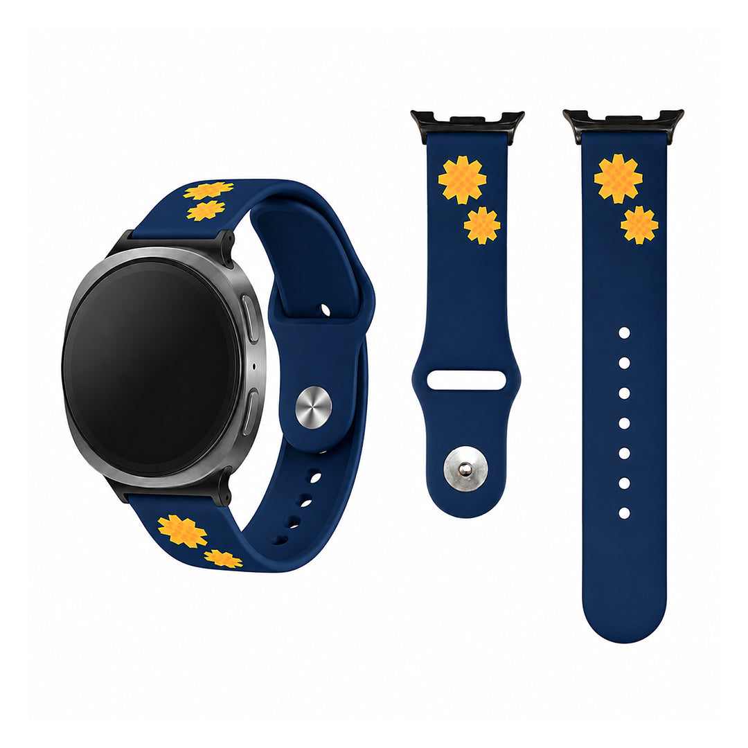 Arfaj Watch Strap - Blue & Black - Samsung